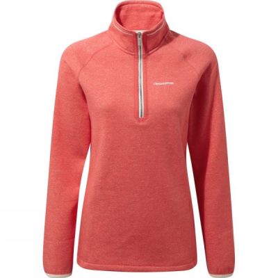 Fleece Craghoppers Zoe Half Zip Mujer Coral - Chile JTZ527341